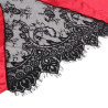 Subblime - 954024 Caraco Dos Transparent En Dentelle + String Rouge/Noir L/Xl